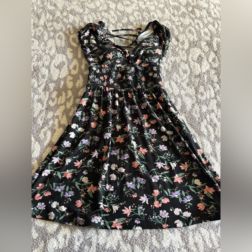 floral mini dress